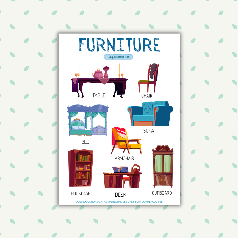 English Word List Furniture
