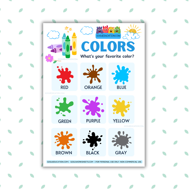 Poster - Colors – What’s Your Favorite Color?