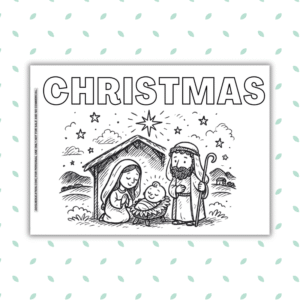 English Christmas Coloring Word - Gogu Education