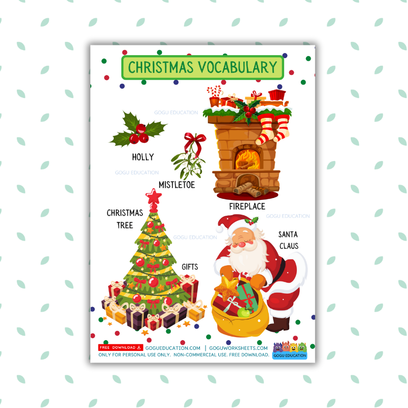 English Christmas Vocabulary Gogu Education