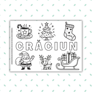 GoguWorksheets.com – Coloring Word Craciun - GoguEducation.com