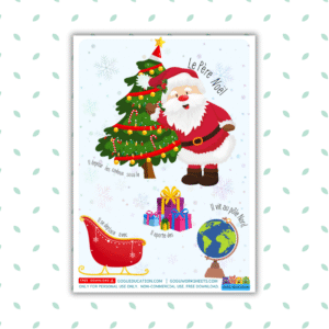 GoguWorksheets.com – French Poster Presentation Le Père Noël - GoguEducation.com