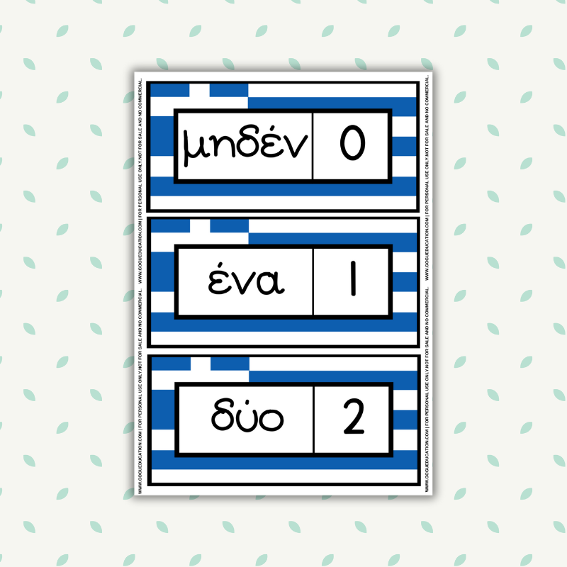 Greek Math Numbers